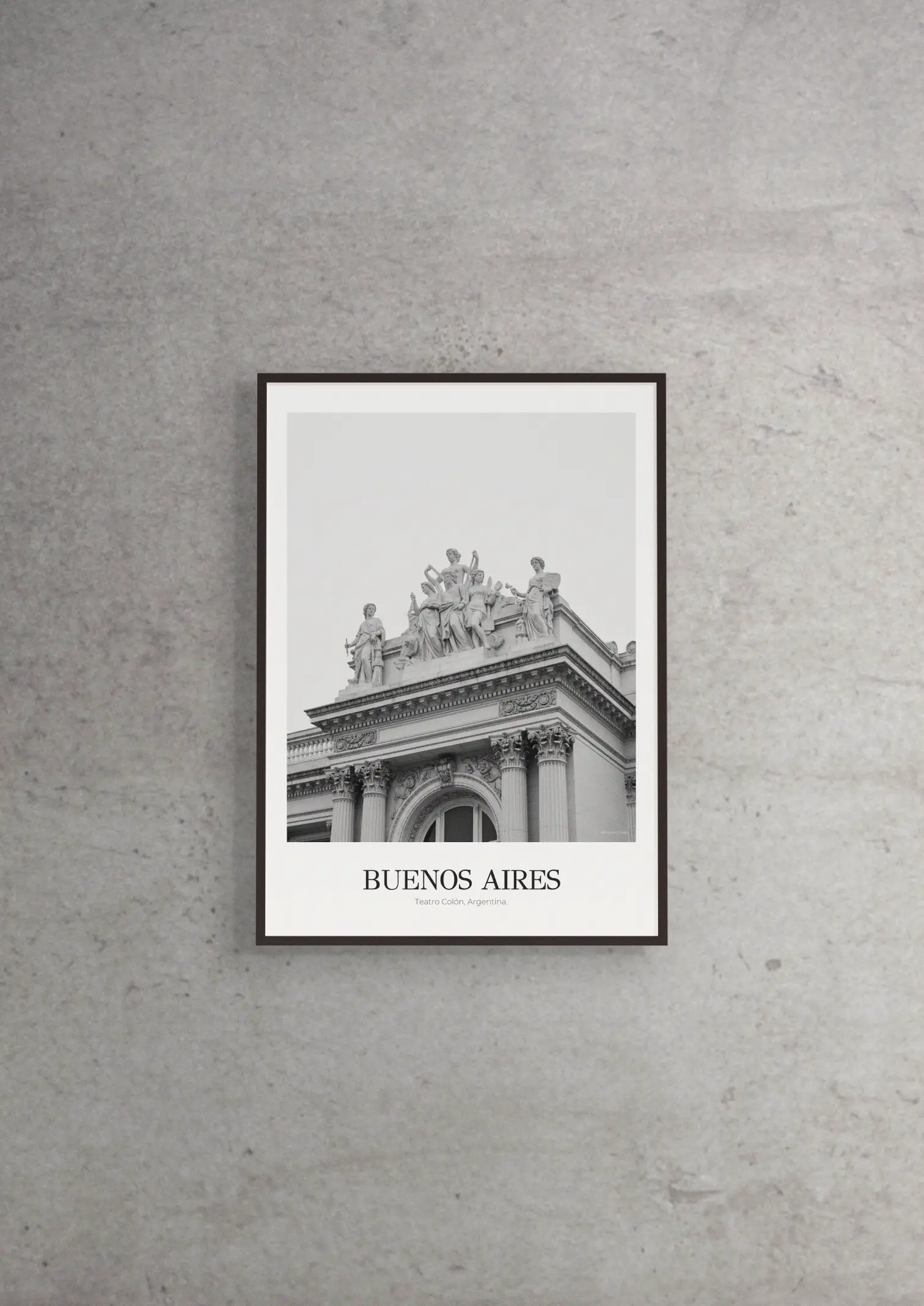 Teatro Colón - Classic Framed Architecture Print