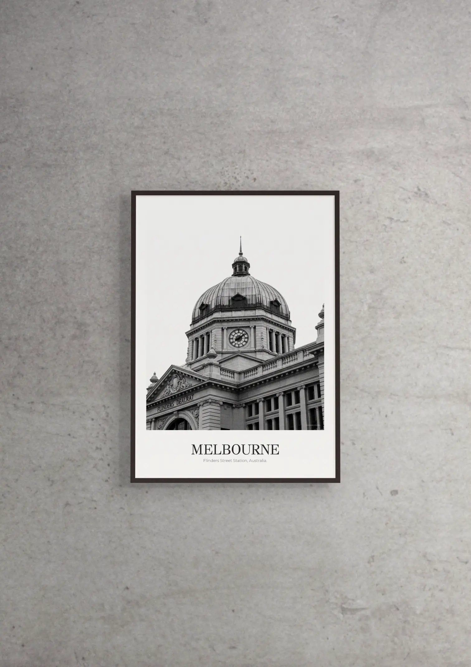 Flinders Street Station - Classic Framed Architecture Print