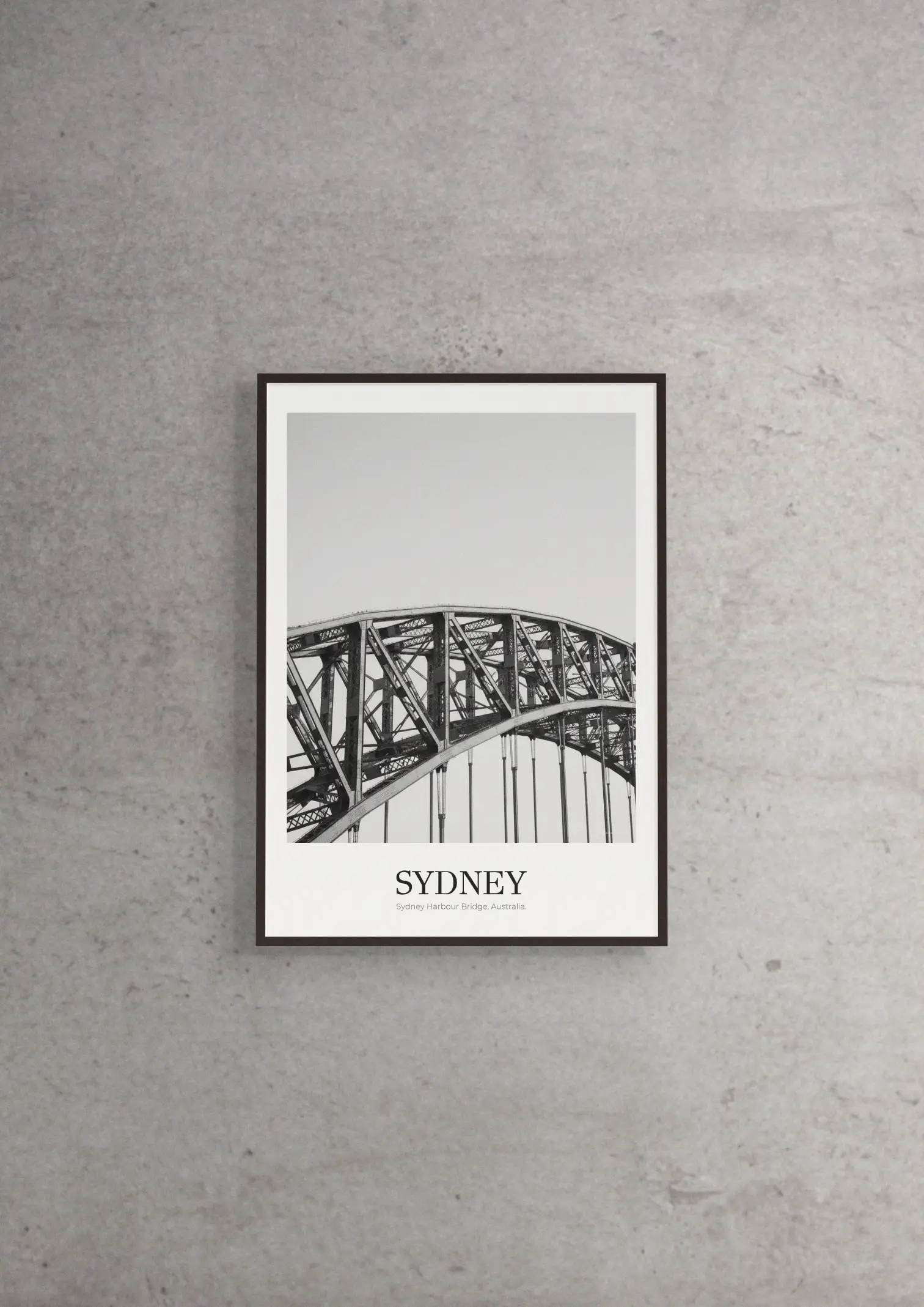 Sydney Harbour Bridge - Classic Framed Architecture Print
