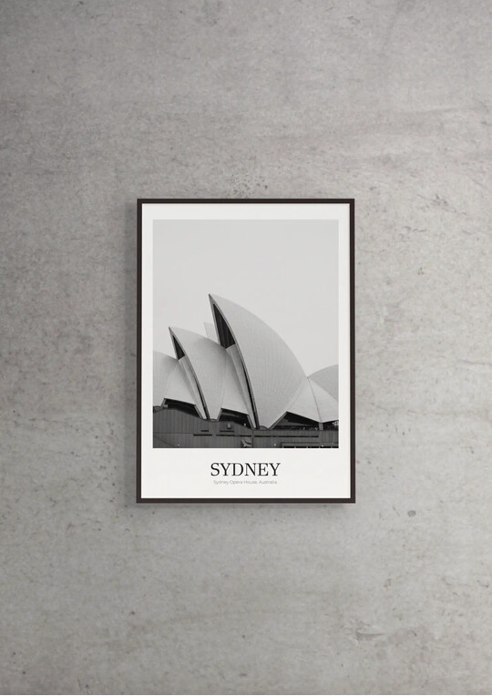 Sydney Opera House - Classic Framed Architecture Print