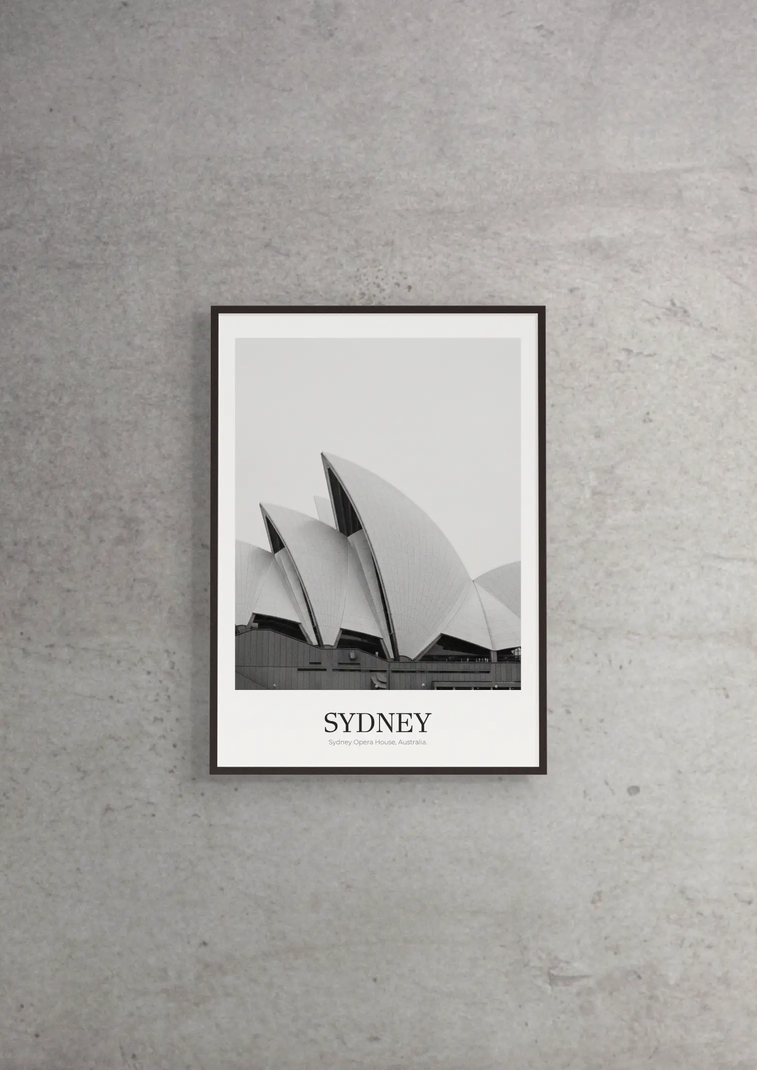 Sydney Opera House - Classic Framed Architecture Print