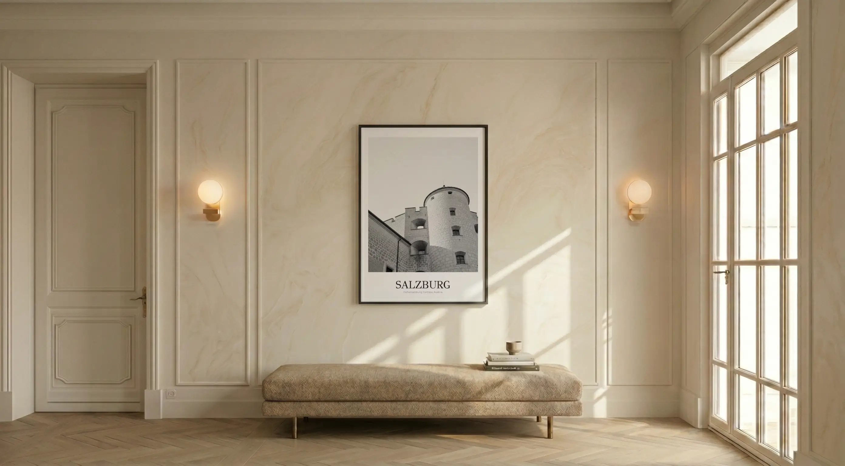 Hohensalzburg Fortress - Classic Framed Architecture Print