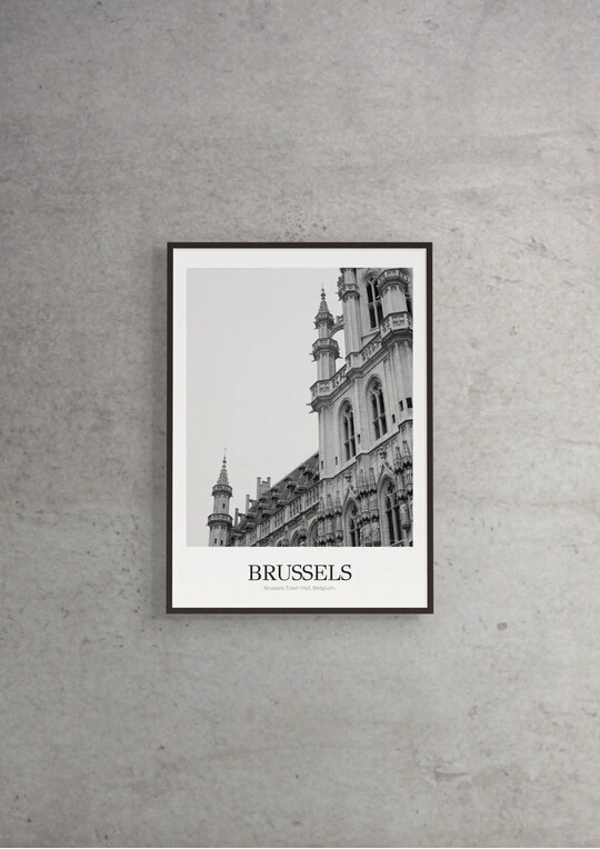 Brussels Town Hall - Classic Framed Architecture Print