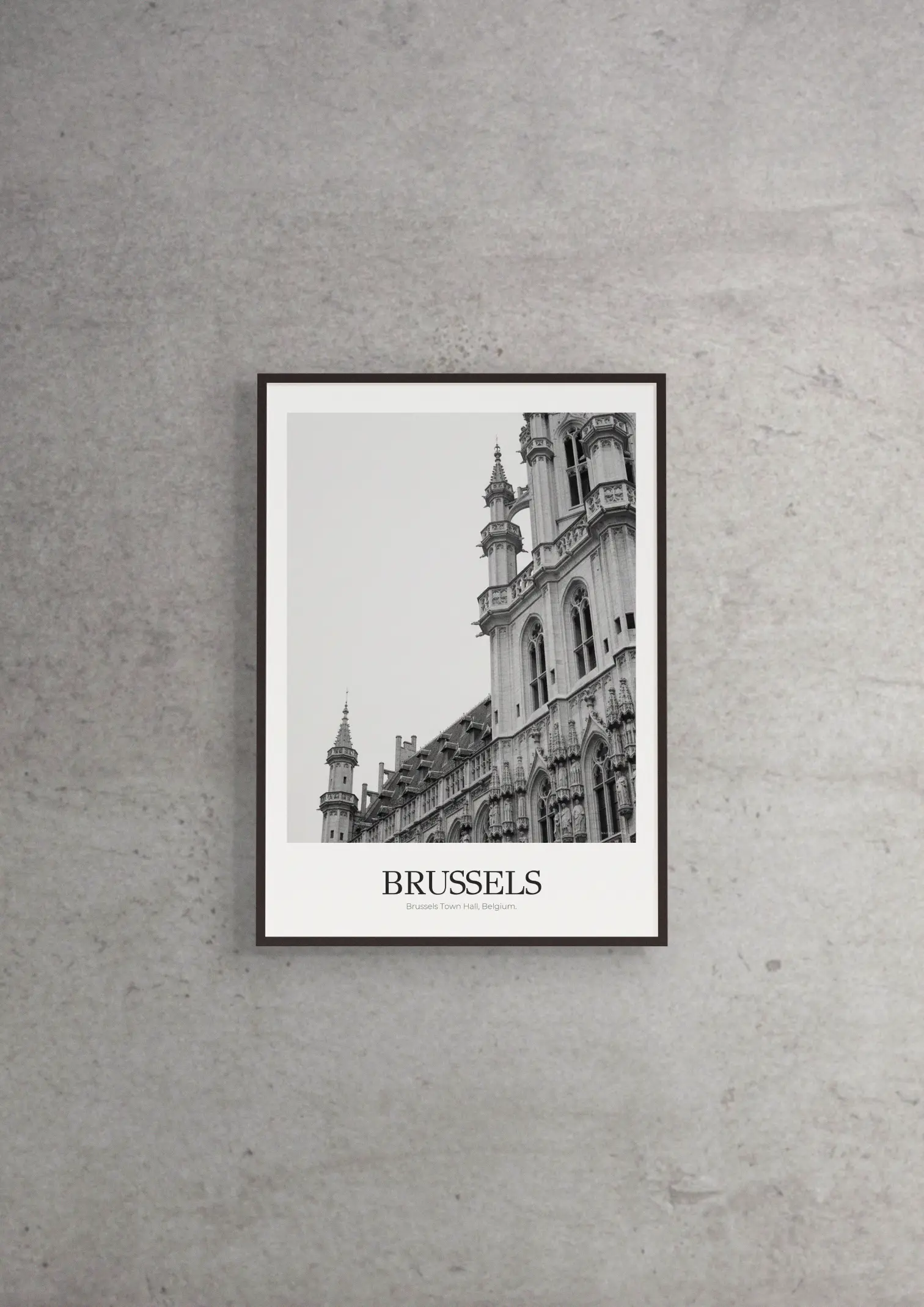 Brussels Town Hall - Classic Framed Architecture Print