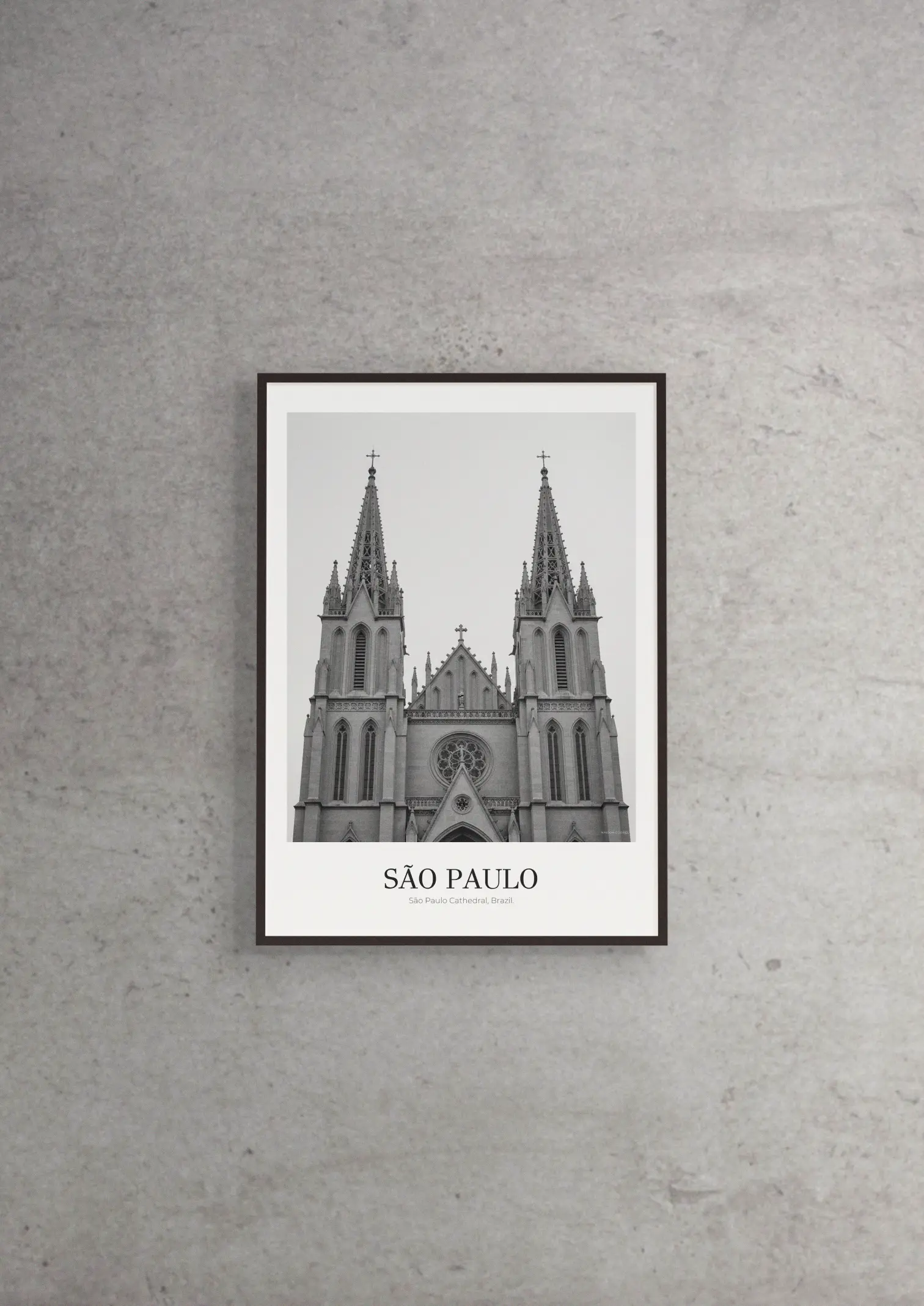 São Paulo Cathedral - Classic Framed Architecture Print