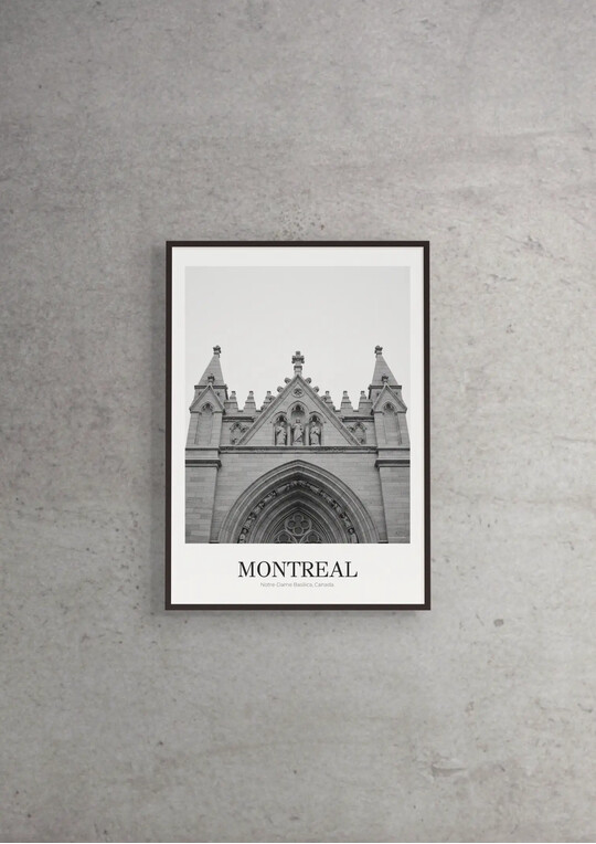 Notre-Dame Basilica - Classic Framed Architecture Print