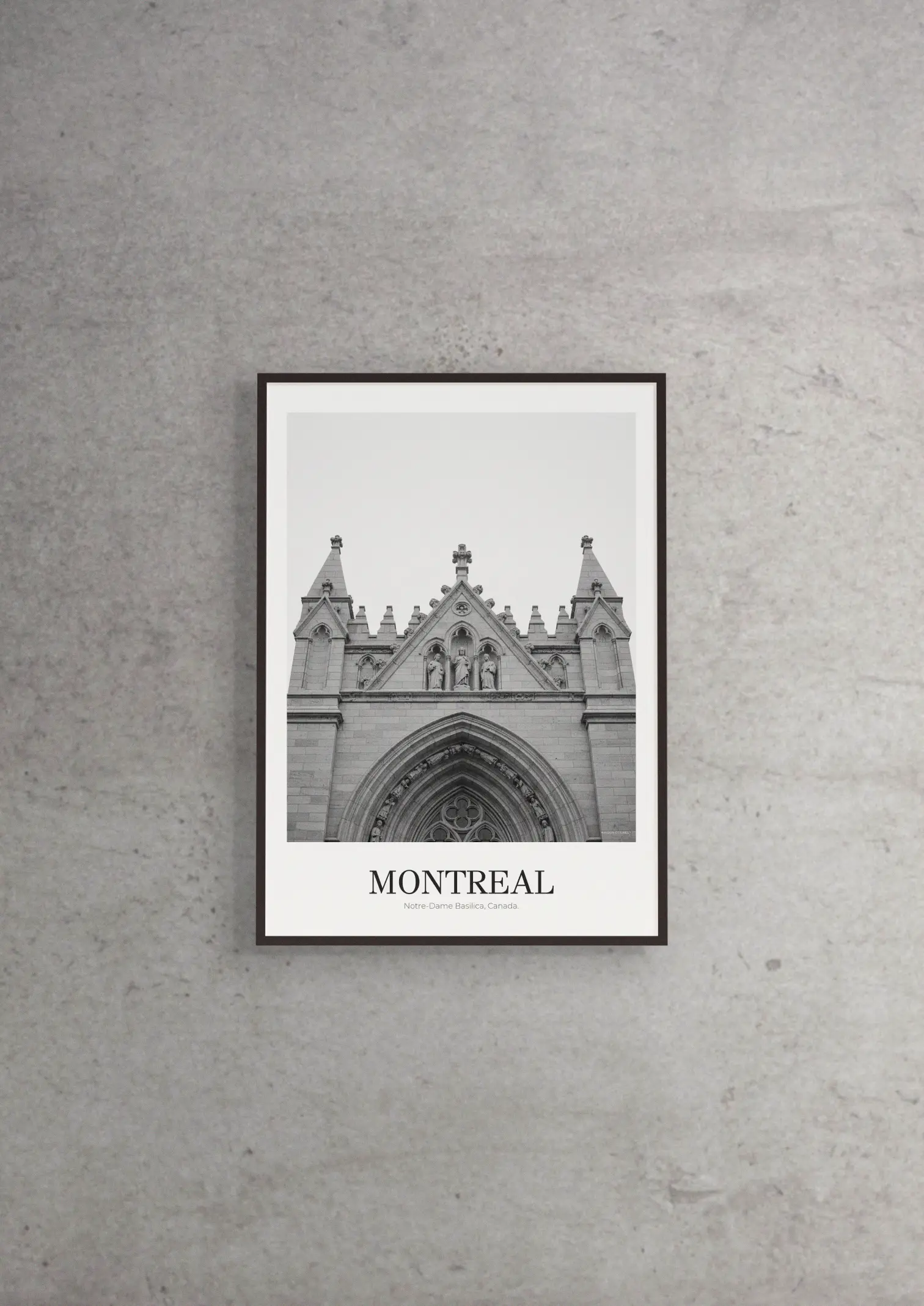 Notre-Dame Basilica - Classic Framed Architecture Print