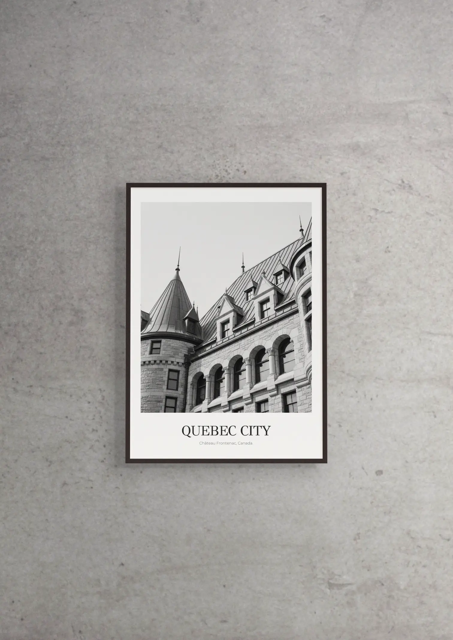 Château Frontenac - Classic Framed Architecture Print
