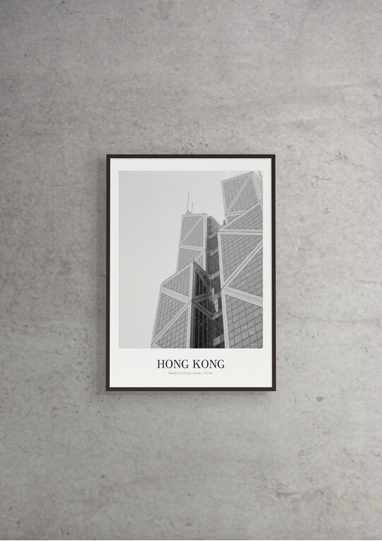 Bank of China Tower - Classic Framed Architecture Print