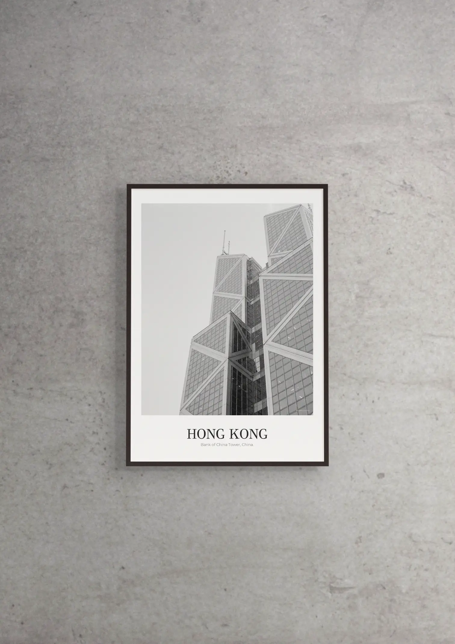 Bank of China Tower - Classic Framed Architecture Print