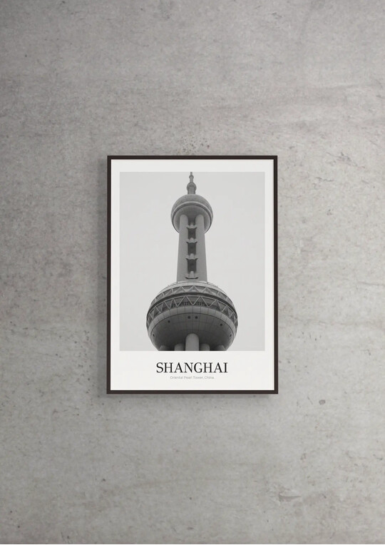 Oriental Pearl Tower - Classic Framed Architecture Print