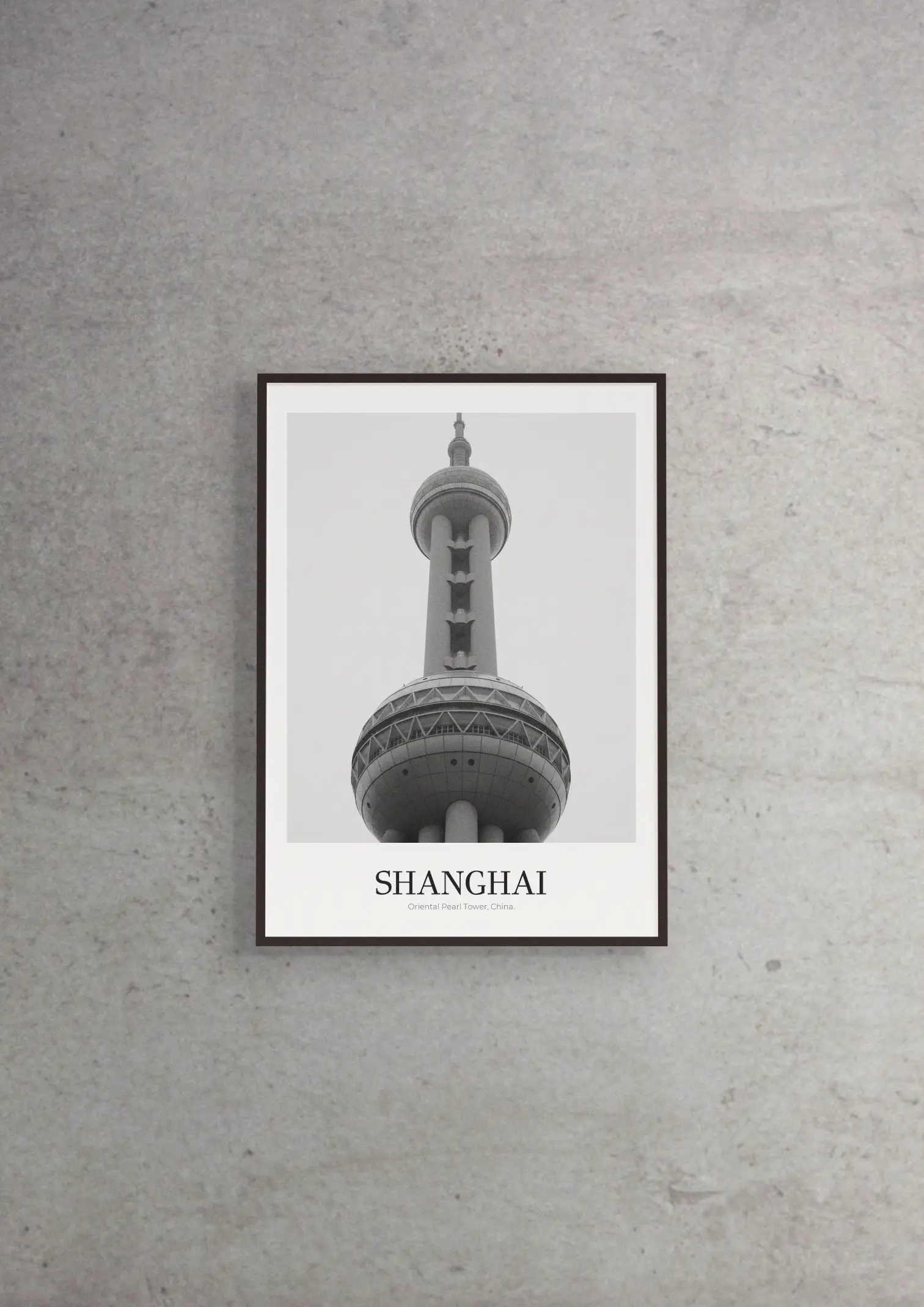 Oriental Pearl Tower - Classic Framed Architecture Print