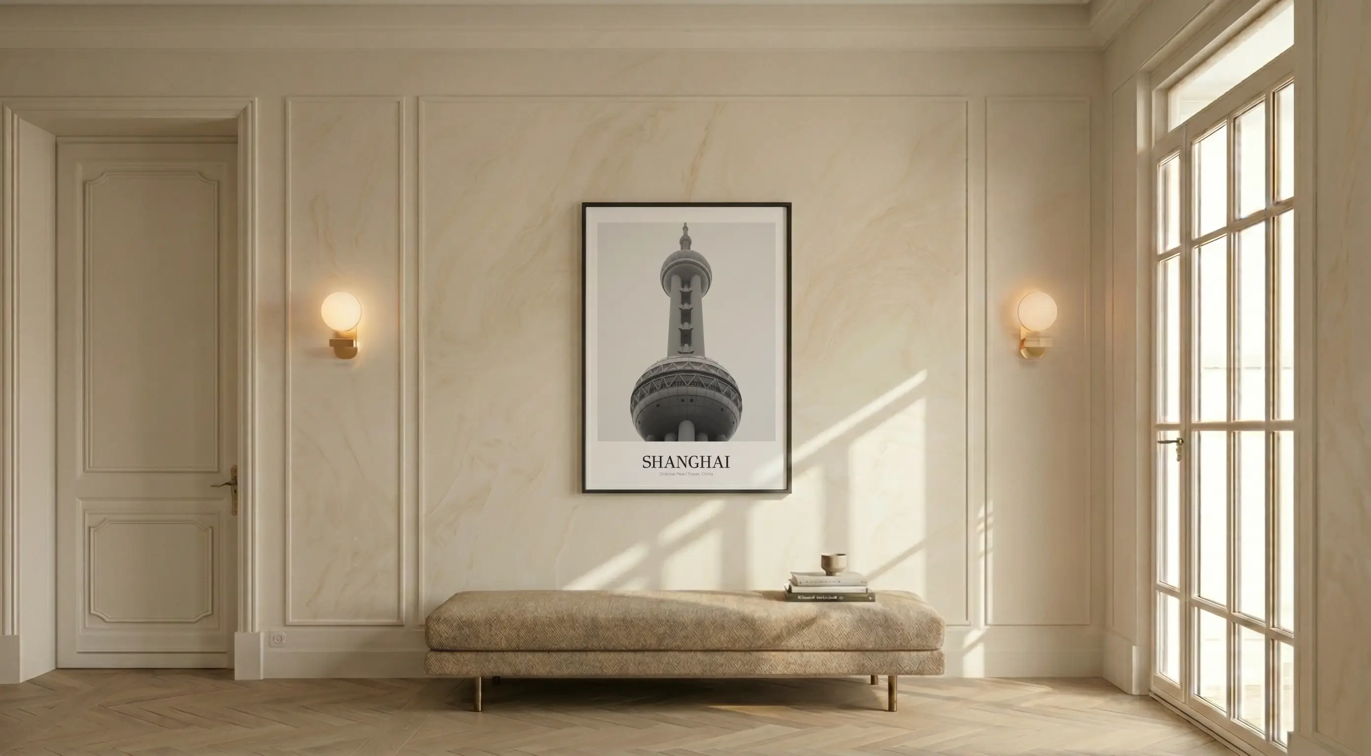 Oriental Pearl Tower - Classic Framed Architecture Print