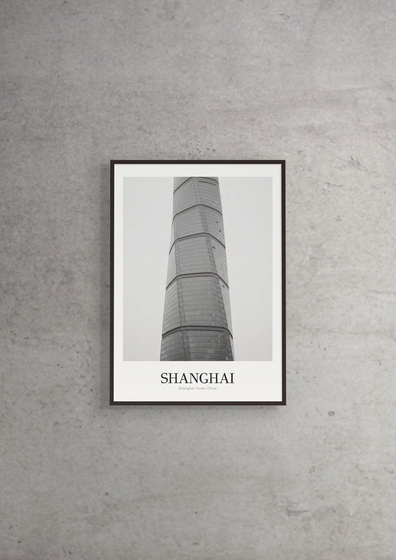 Shanghai Tower - Classic Framed Architecture Print