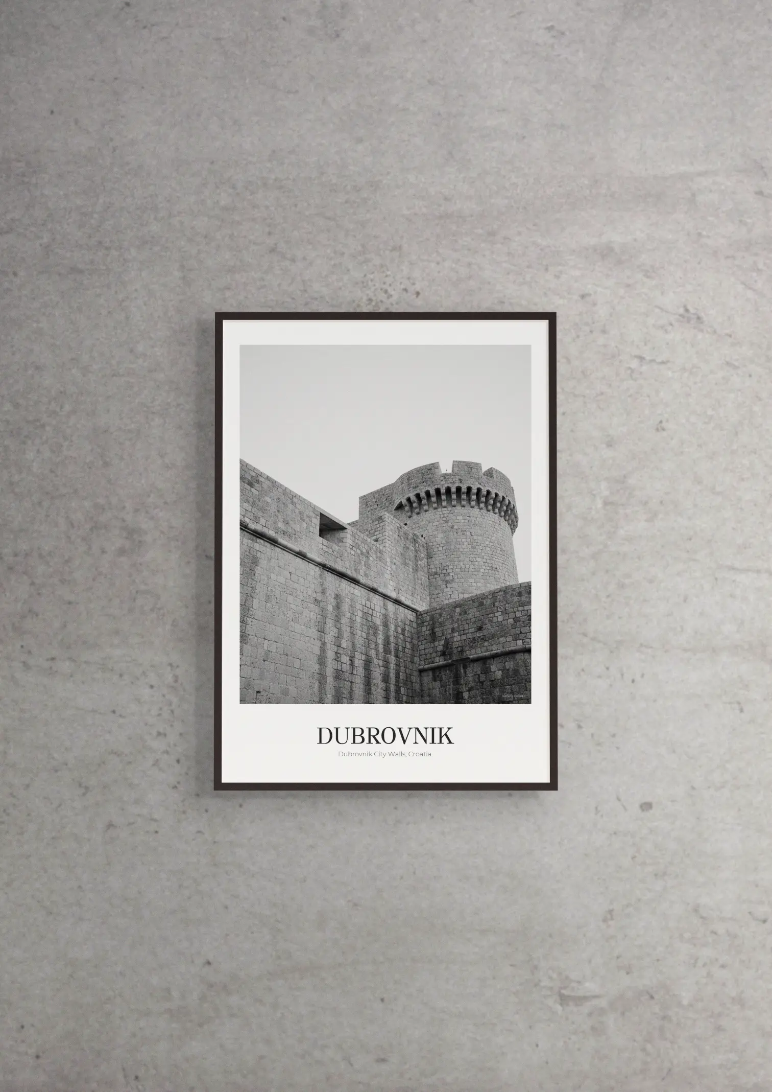 Dubrovnik City Walls - Classic Framed Architecture Print