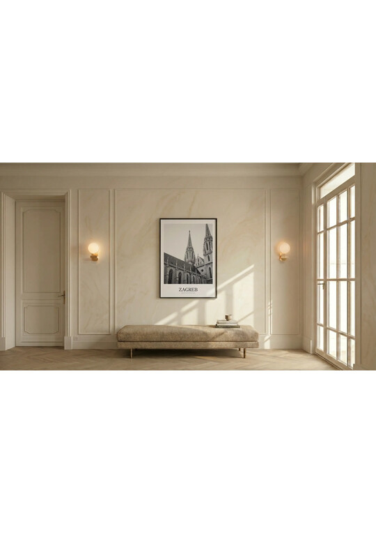 Zagreb Cathedral - Classic Framed Architecture Print