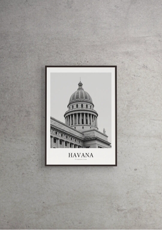 El Capitolio - Classic Framed Architecture Print