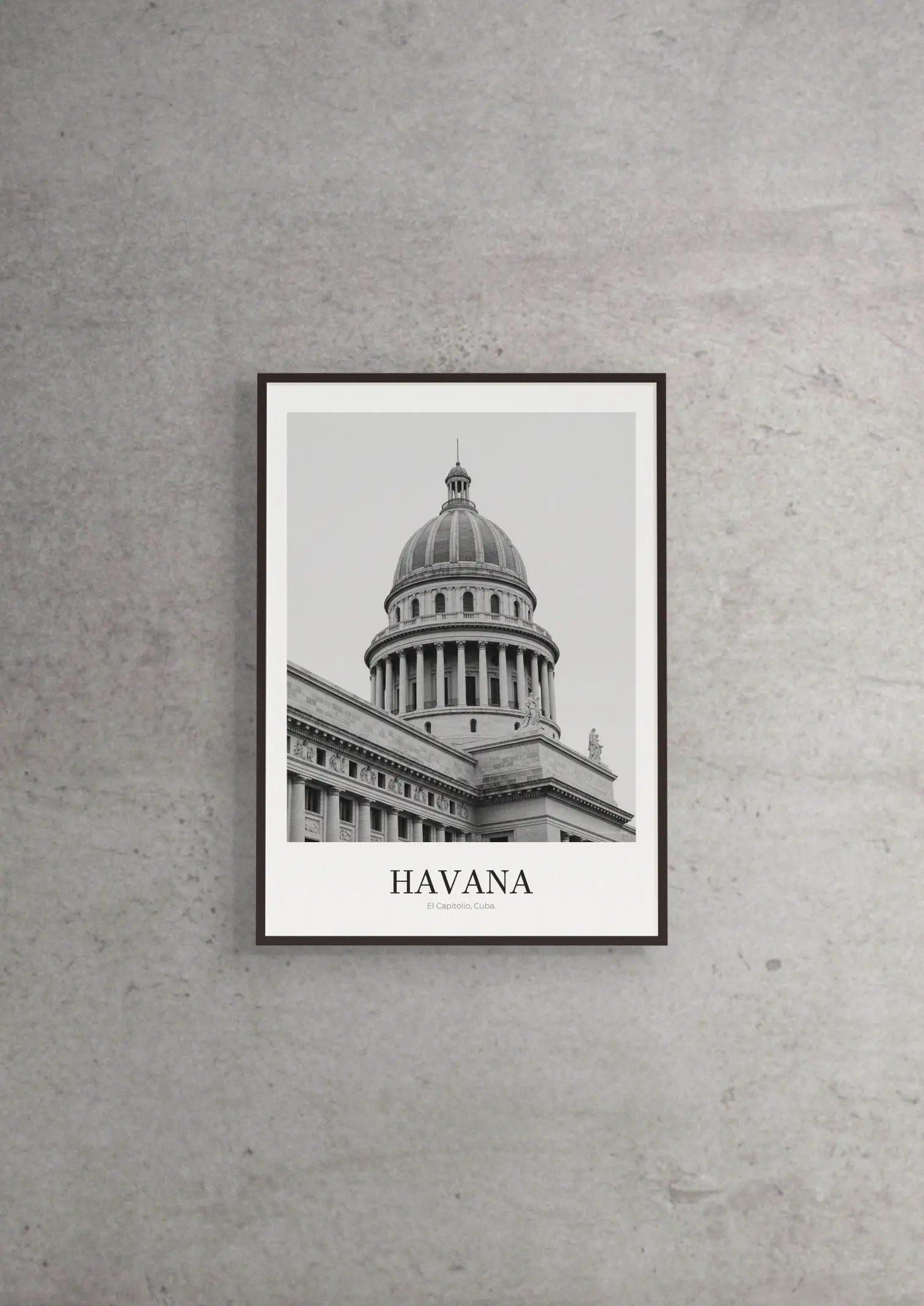 El Capitolio - Classic Framed Architecture Print
