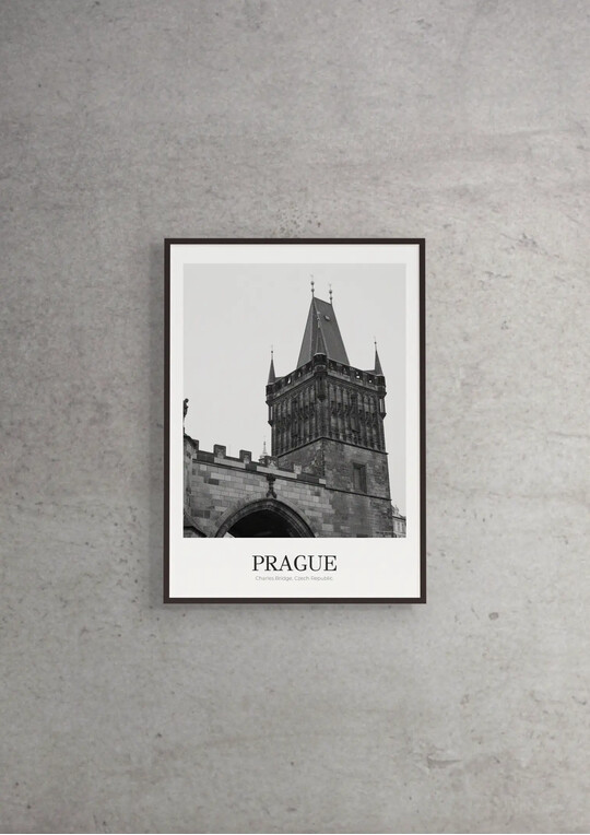 Charles Bridge - Classic Framed Architecture Print