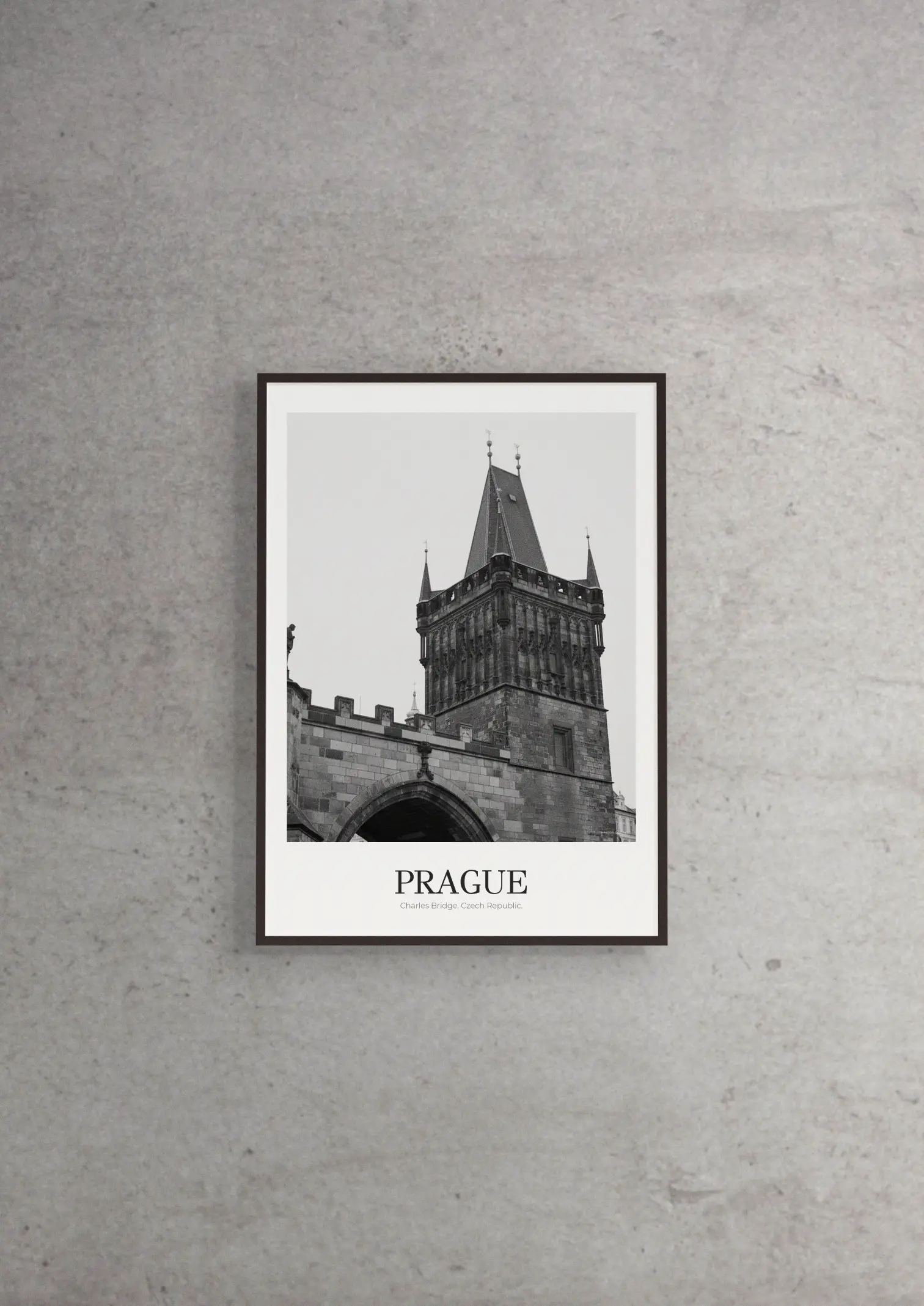 Charles Bridge - Classic Framed Architecture Print