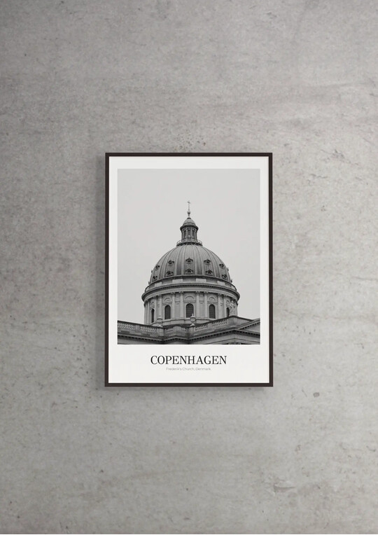 Frederik's Church - Classic Framed Architecture Print