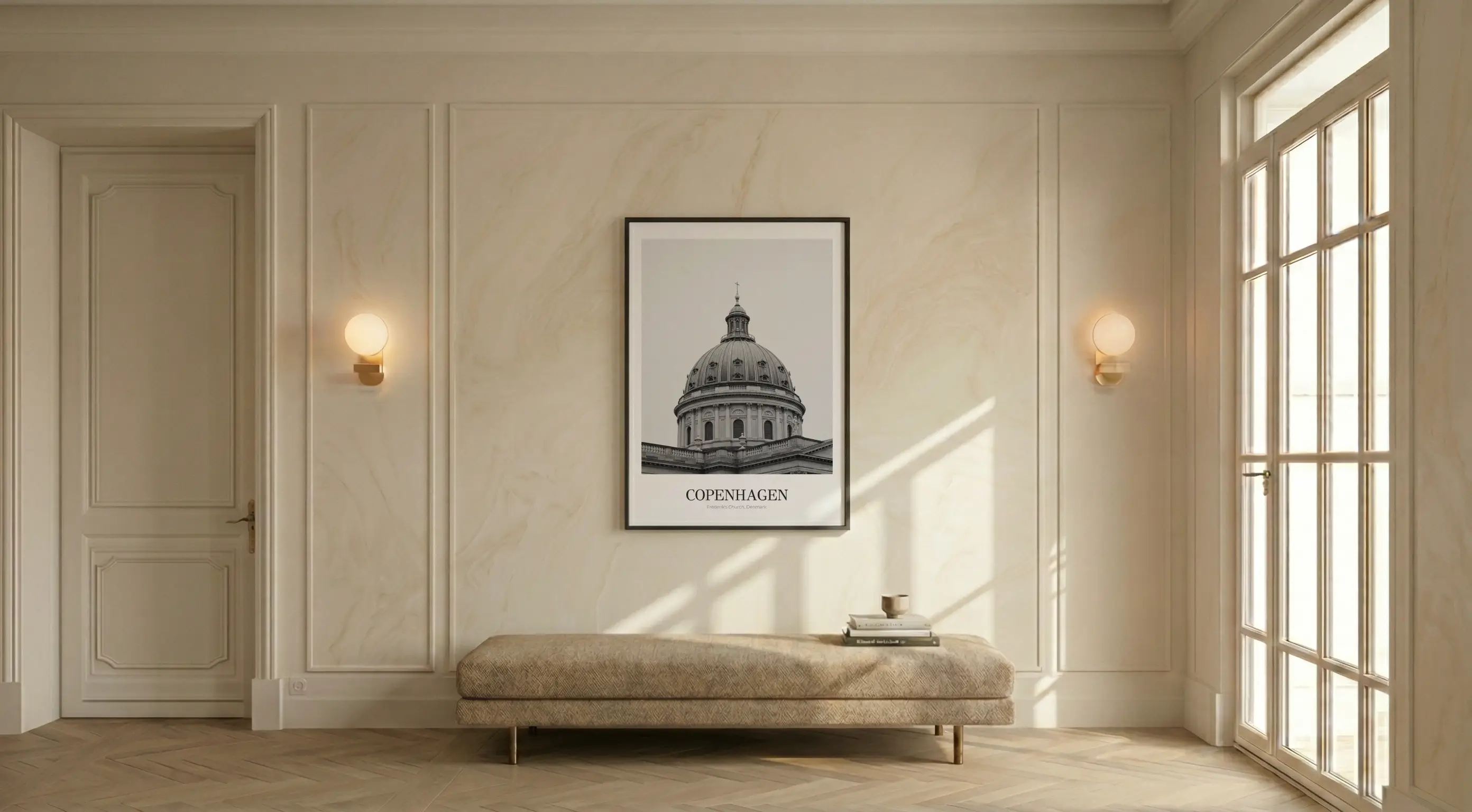Frederik's Church - Classic Framed Architecture Print