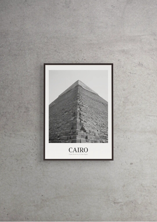 Great Pyramid of Giza - Classic Framed Architecture Print