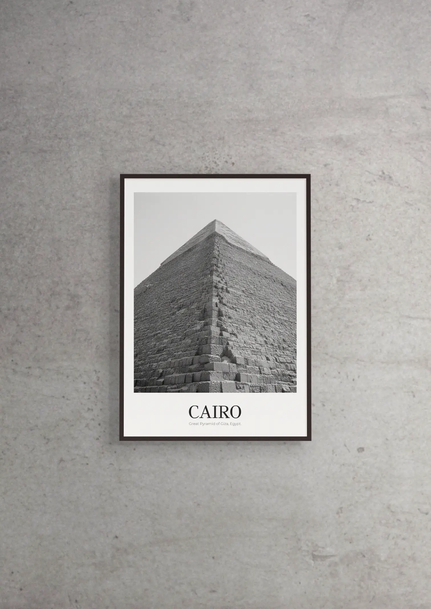 Great Pyramid of Giza - Classic Framed Architecture Print