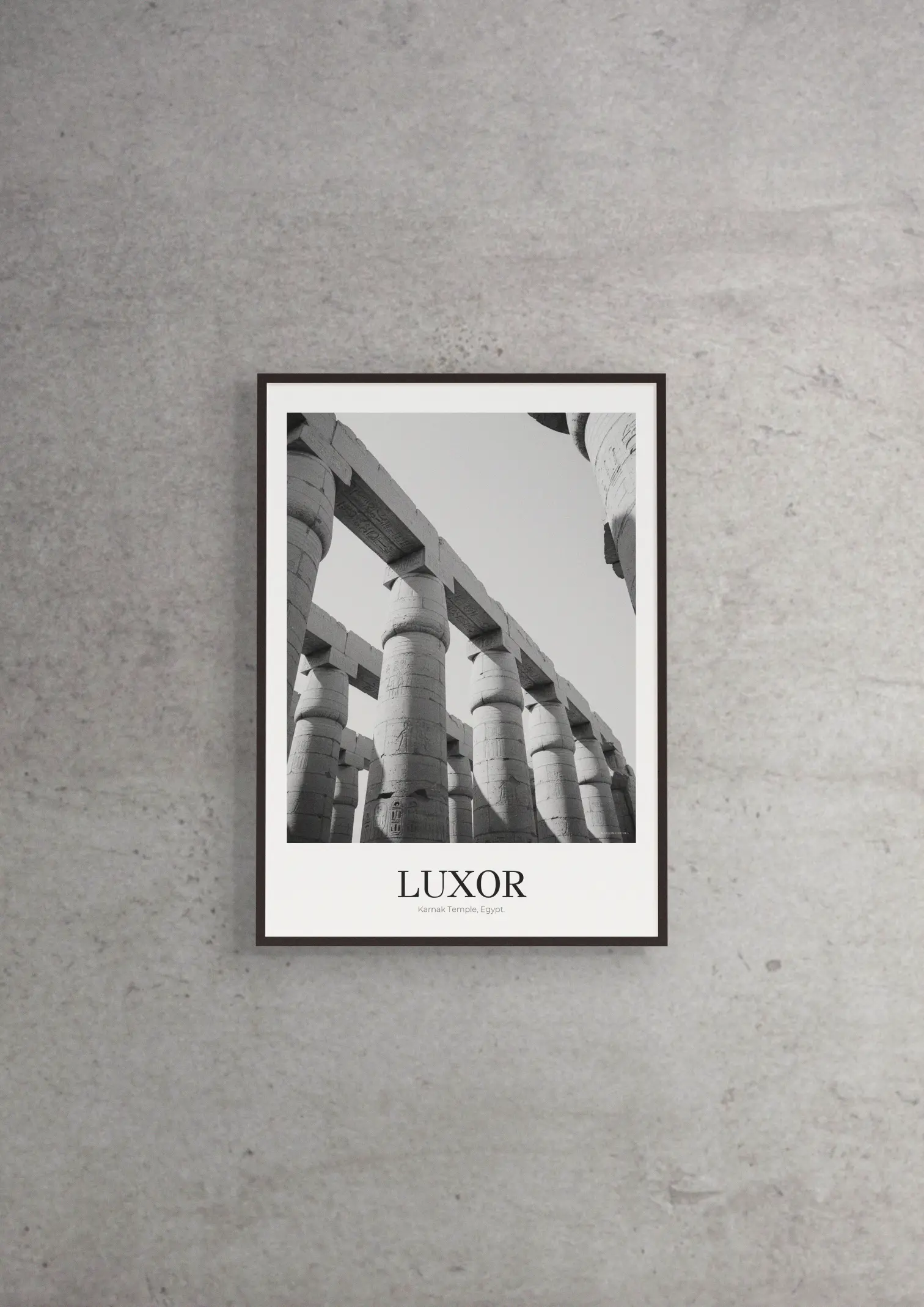 Karnak Temple - Classic Framed Architecture Print