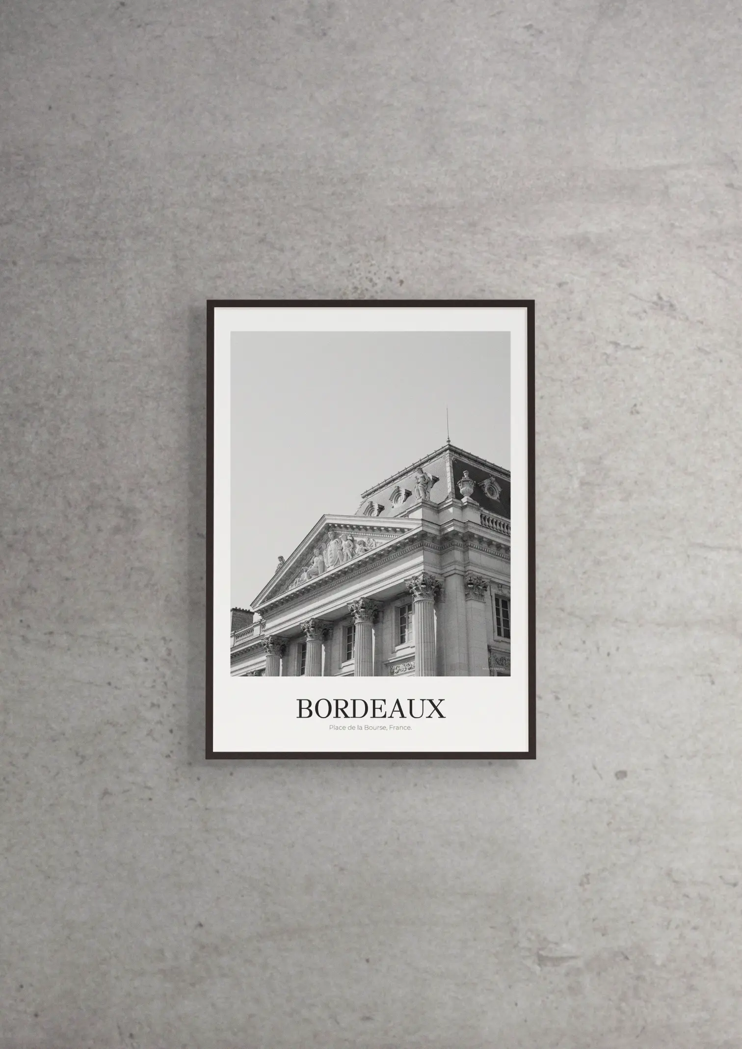 Place de la Bourse - Classic Framed Architecture Print