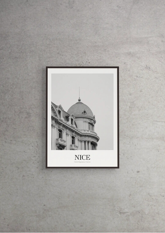 Hotel Negresco - Classic Framed Architecture Print