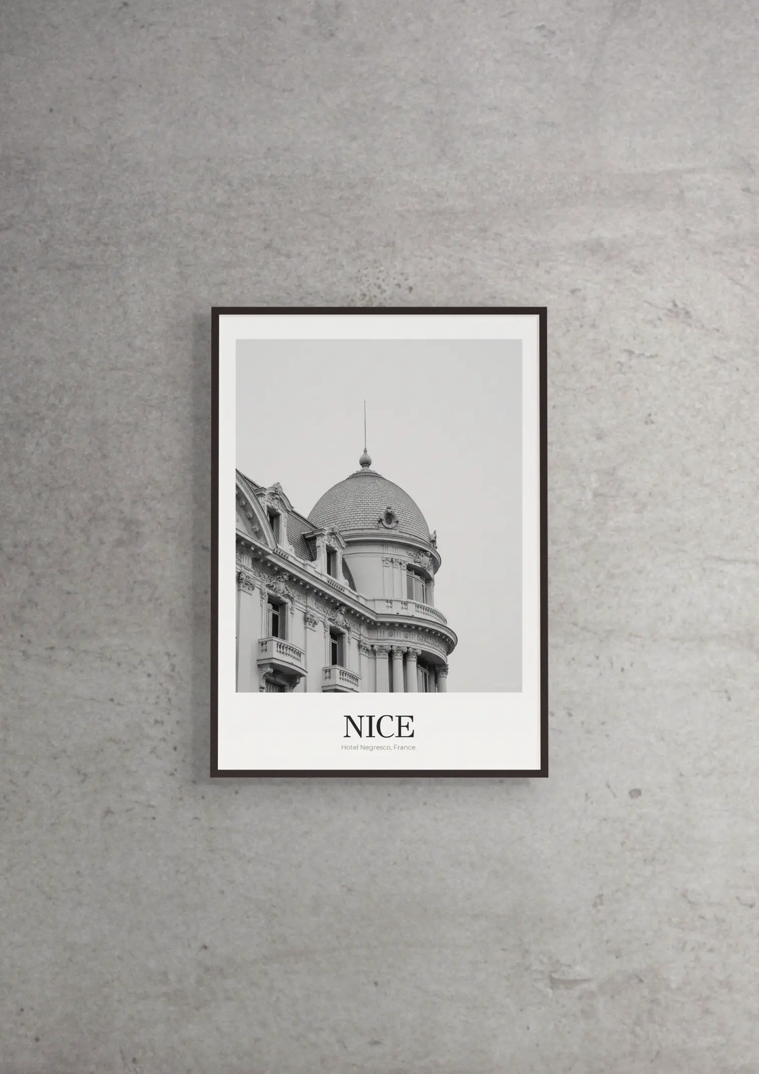 Hotel Negresco - Classic Framed Architecture Print