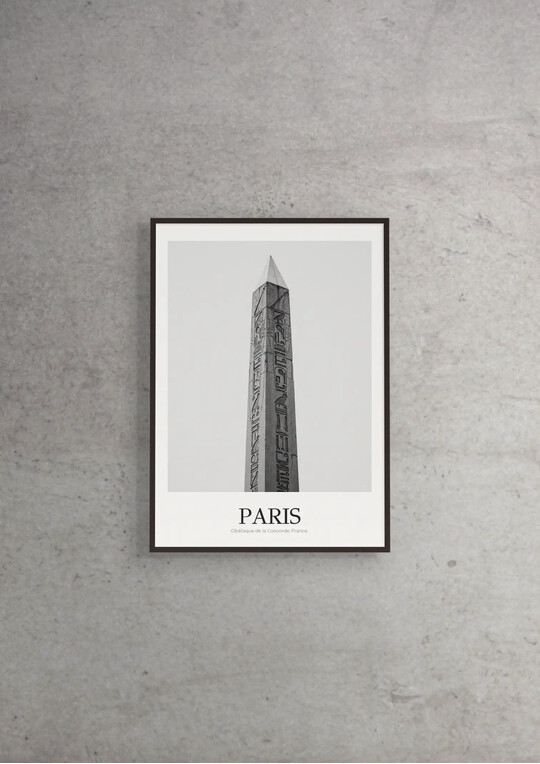 Obélisque de la Concorde - Classic Framed Architecture Print