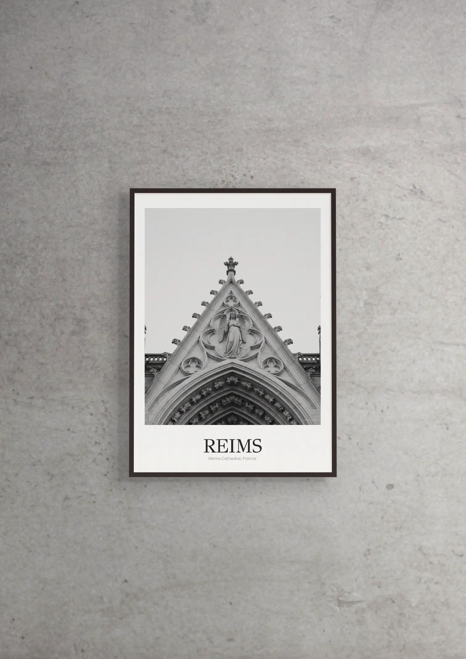 Reims Cathedral - Classic Framed Architecture Print