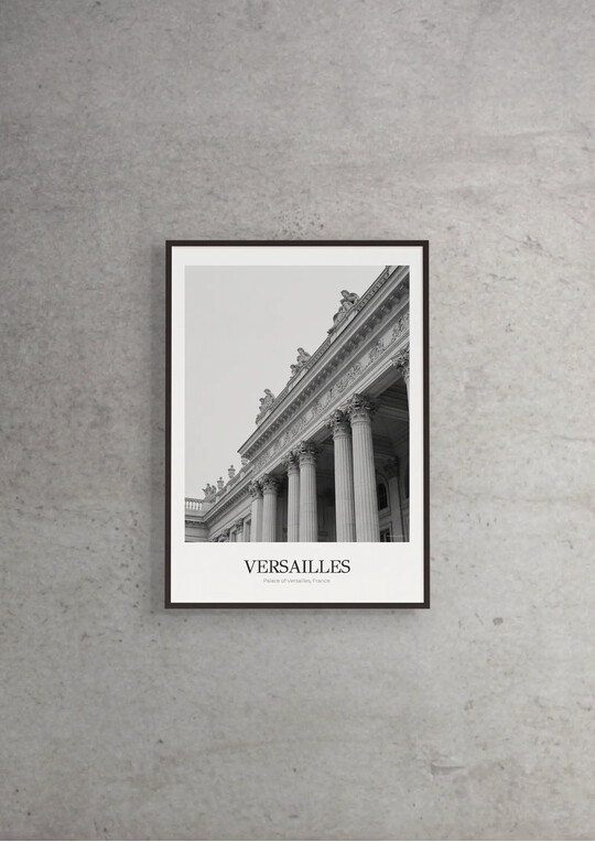 Palace of Versailles - Classic Framed Architecture Print