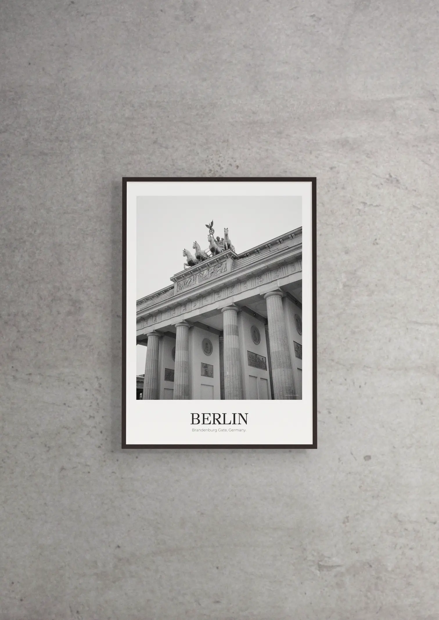 Brandenburg Gate - Classic Framed Architecture Print