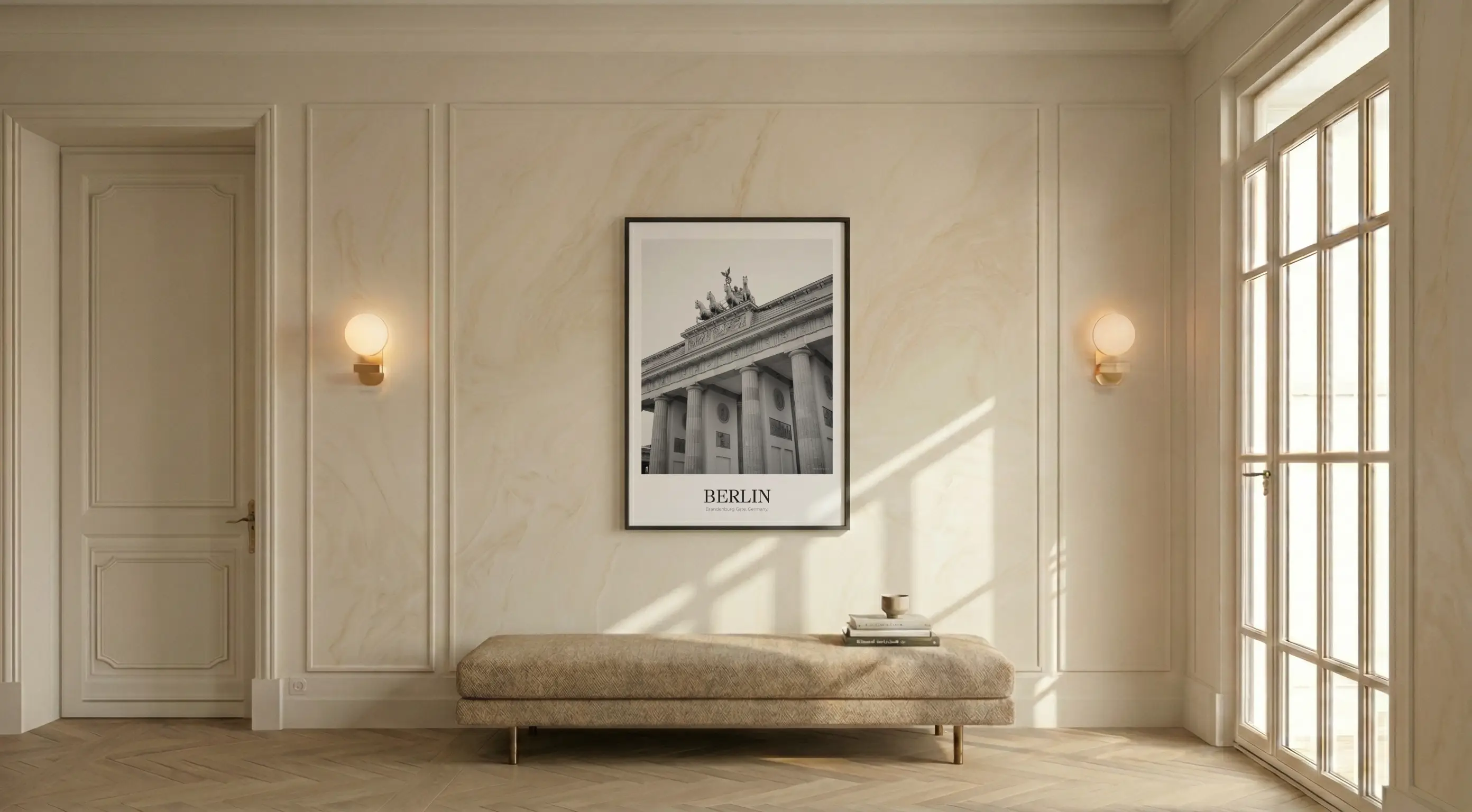 Brandenburg Gate - Classic Framed Architecture Print
