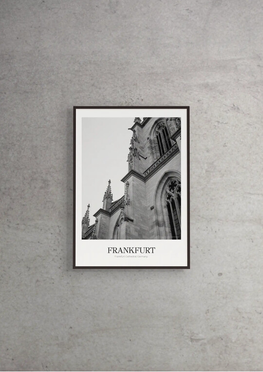 Frankfurt Cathedral - Classic Framed Architecture Print