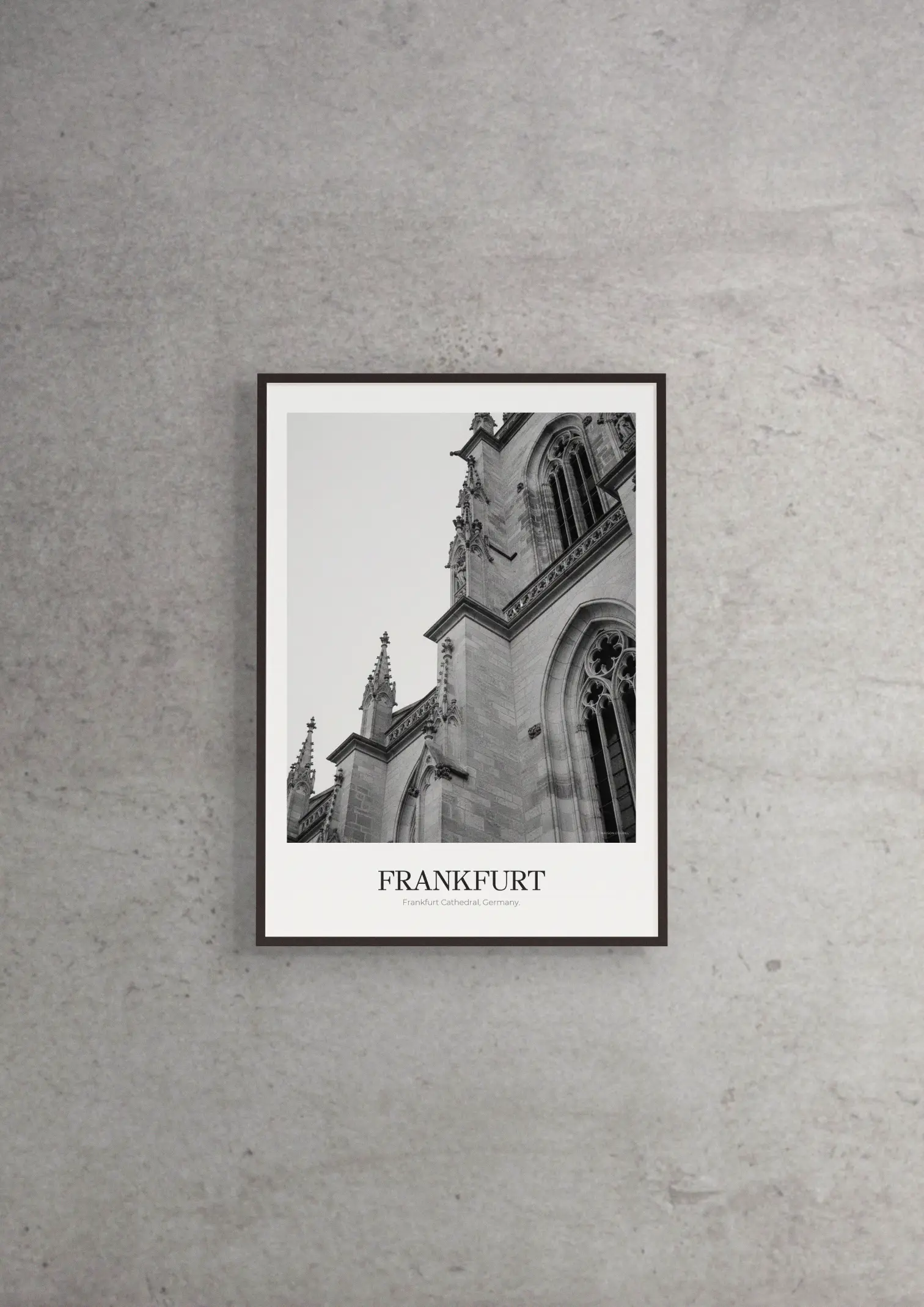 Frankfurt Cathedral - Classic Framed Architecture Print