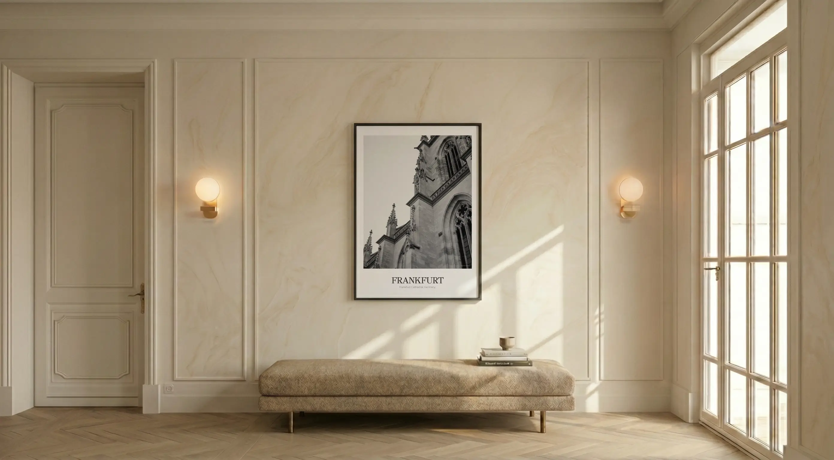 Frankfurt Cathedral - Classic Framed Architecture Print