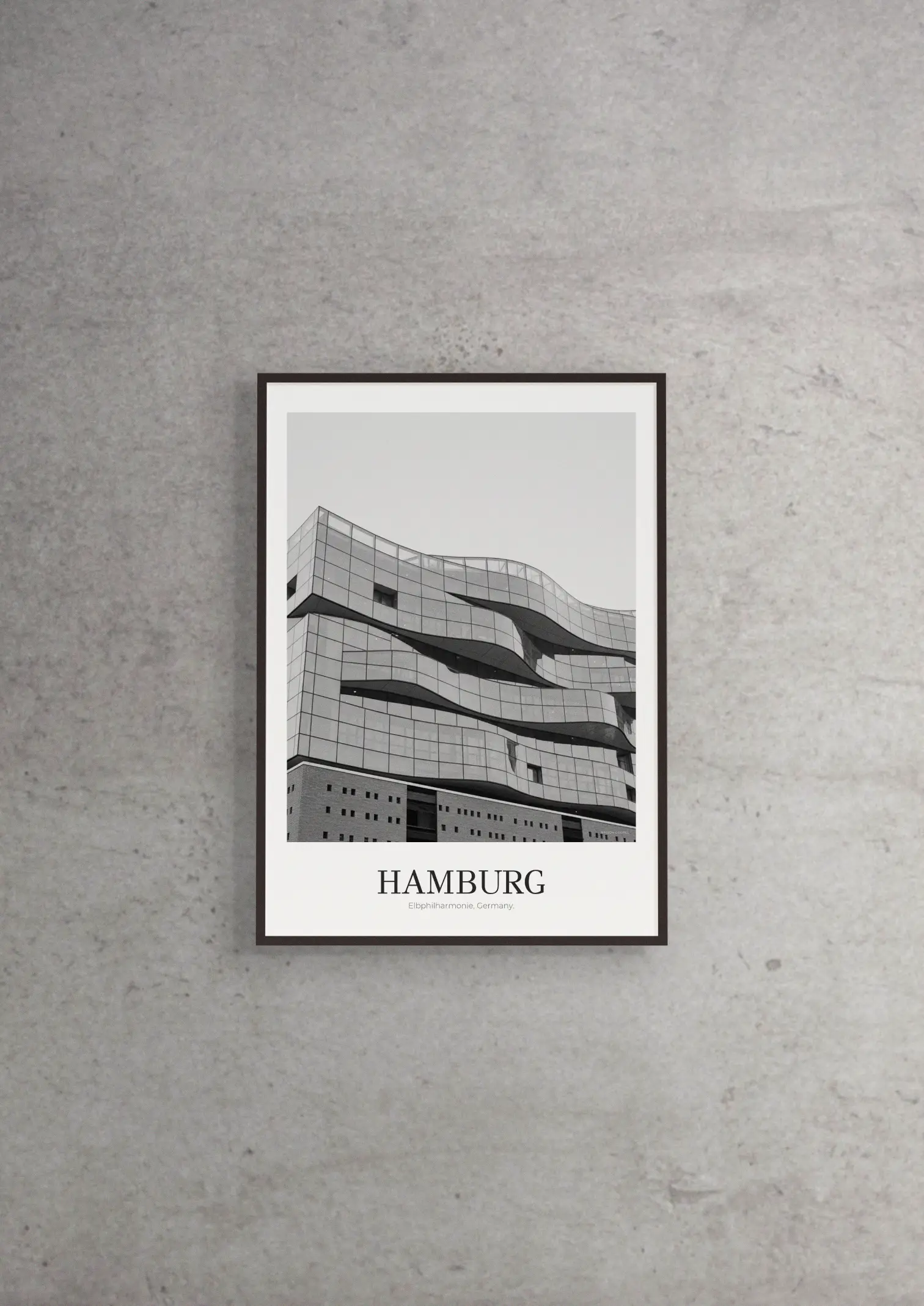 Elbphilharmonie - Classic Framed Architecture Print