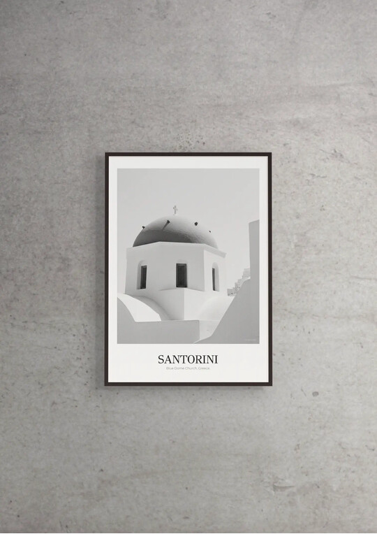 Blue Dome Church - Classic Framed Architecture Print