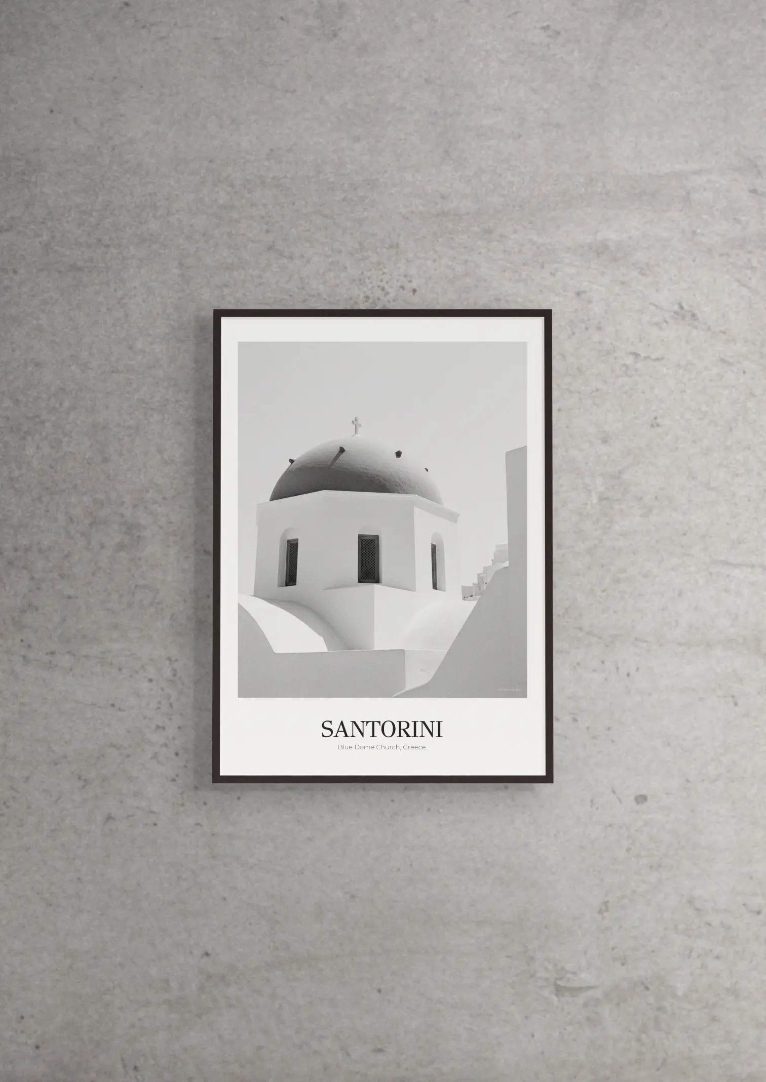 Blue Dome Church - Classic Framed Architecture Print