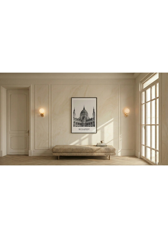 Hungarian Parliament - Classic Framed Architecture Print