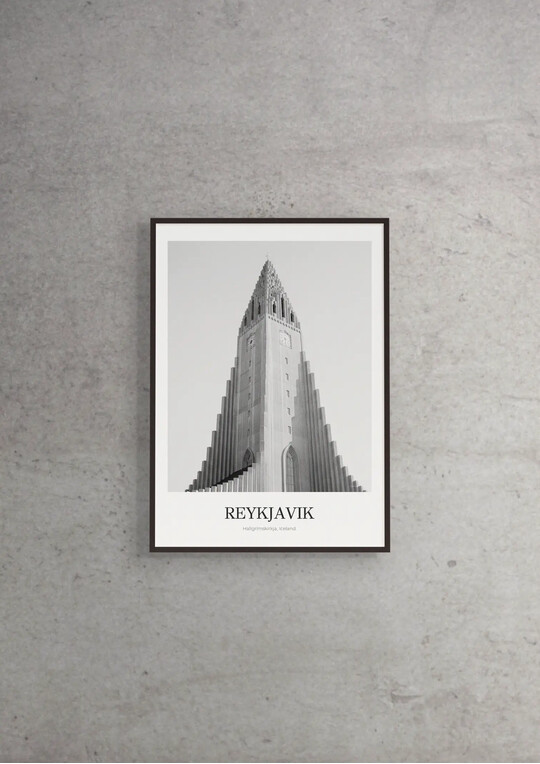 Hallgrímskirkja - Classic Framed Architecture Print