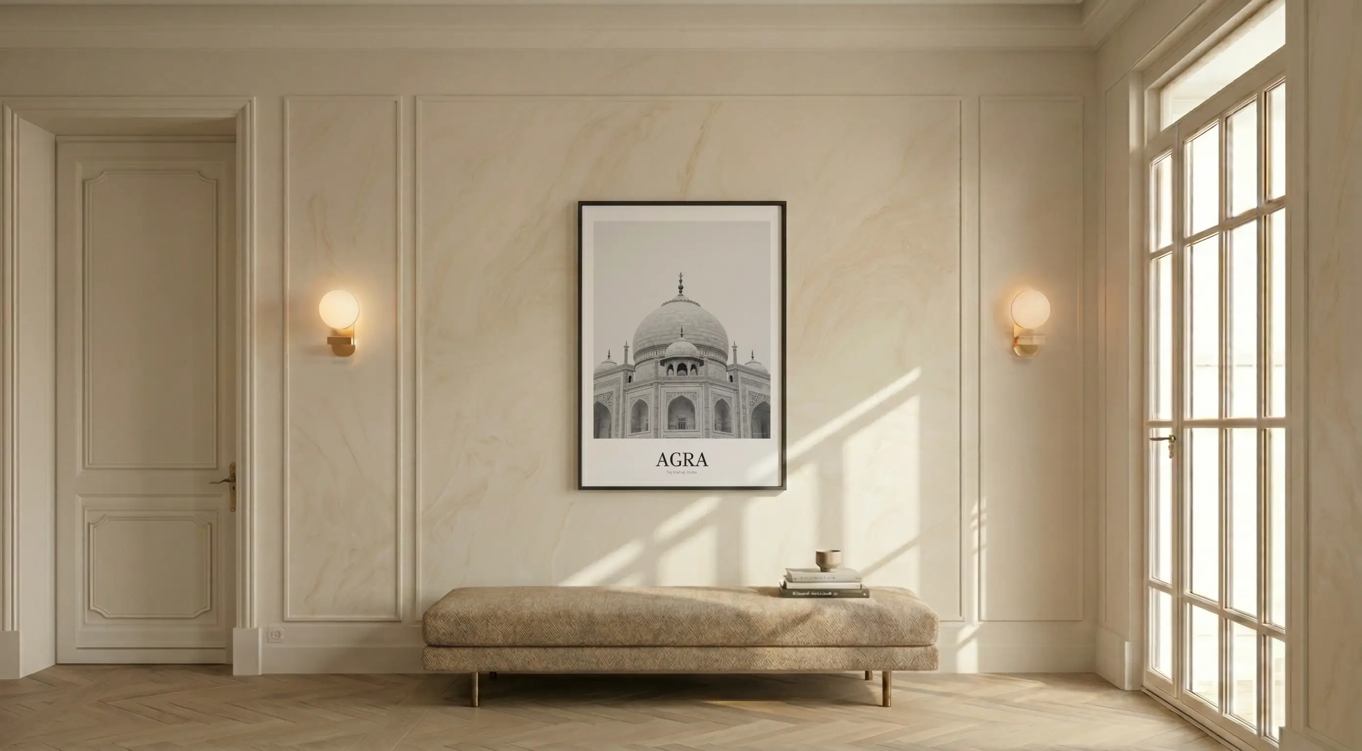 Taj Mahal - Classic Framed Architecture Print