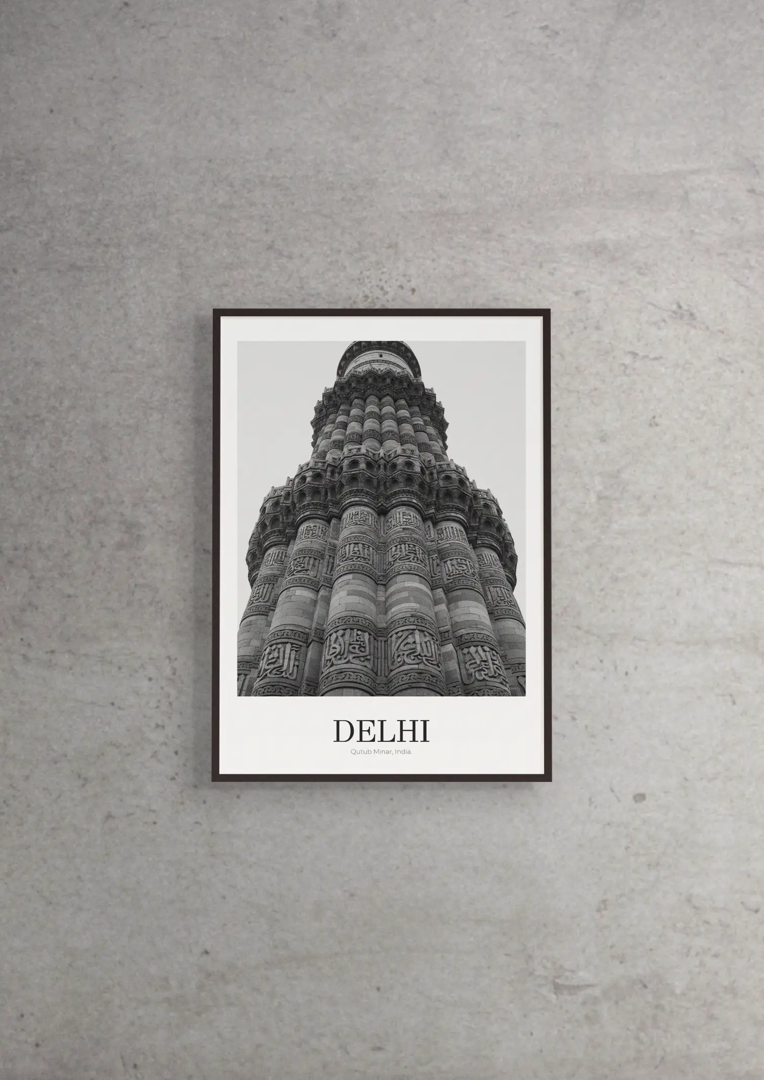 Qutub Minar - Classic Framed Architecture Print