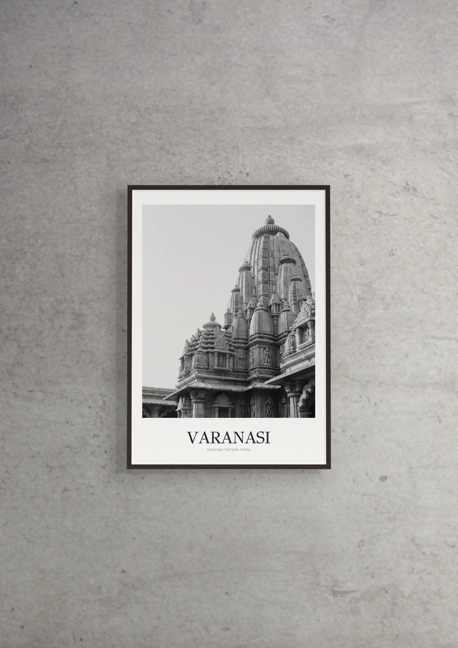Varanasi Temple - Classic Framed Architecture Print