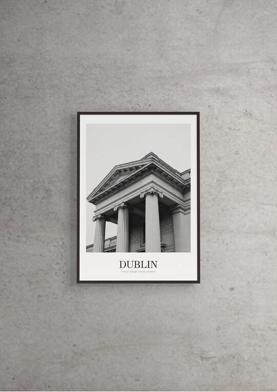 Trinity College Library - Classic Framed Architecture Print