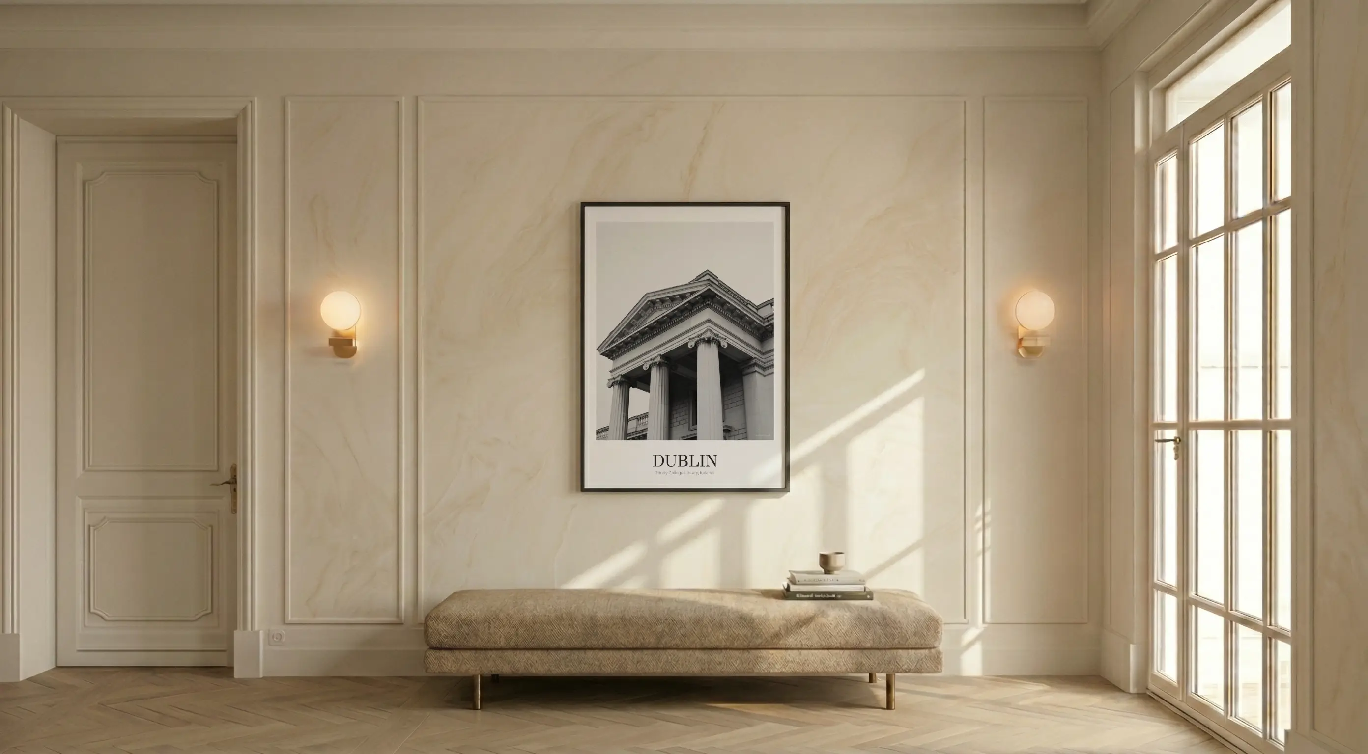 Trinity College Library - Classic Framed Architecture Print